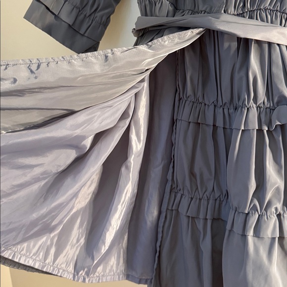 Ryu Belted Ruffle Taffeta Coat - Picture 6 of 7